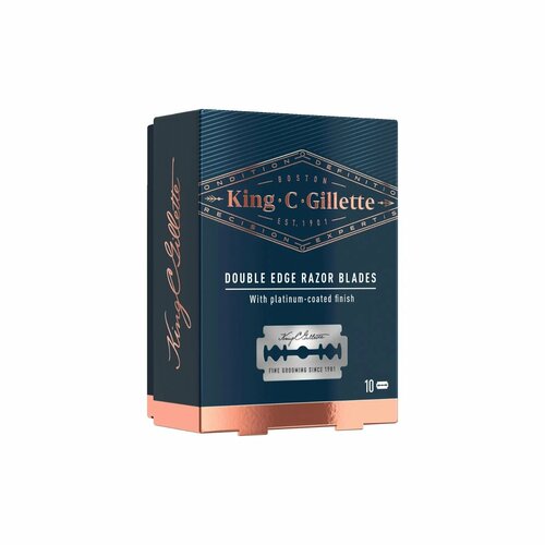 Лезвия King C. Gillette Double Edge 10 шт. (Из Финляндии) лезвия бритвы gillette king double edge safety razor 5 blades gillette 5 лезвий