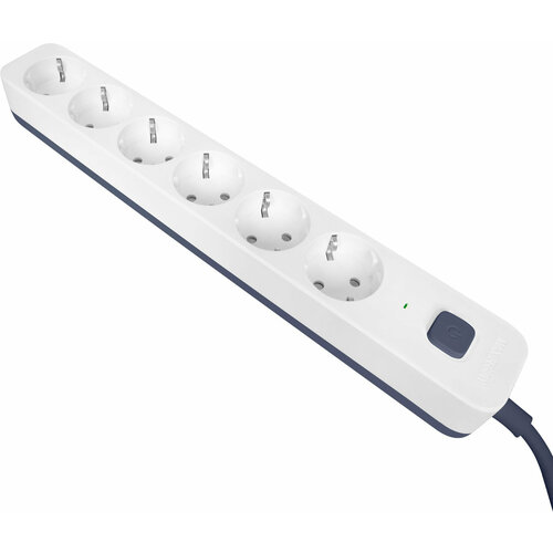 Сетевой фильтр Powercom SP-06W 18 м 18м 6 розеток белыйсерый коробка 905₽