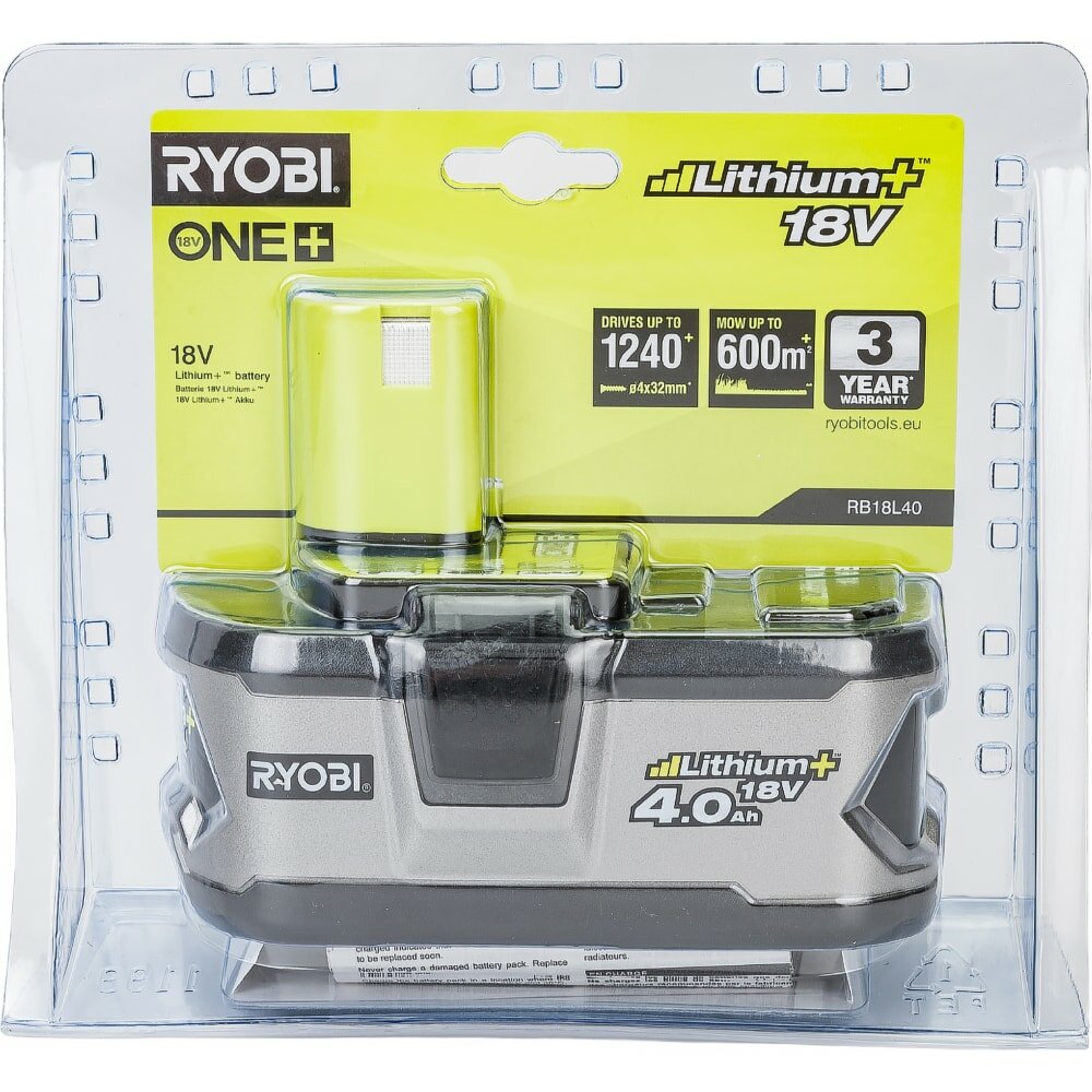 Изображение Аккумулятор Ryobi ONE+ RB18L40
