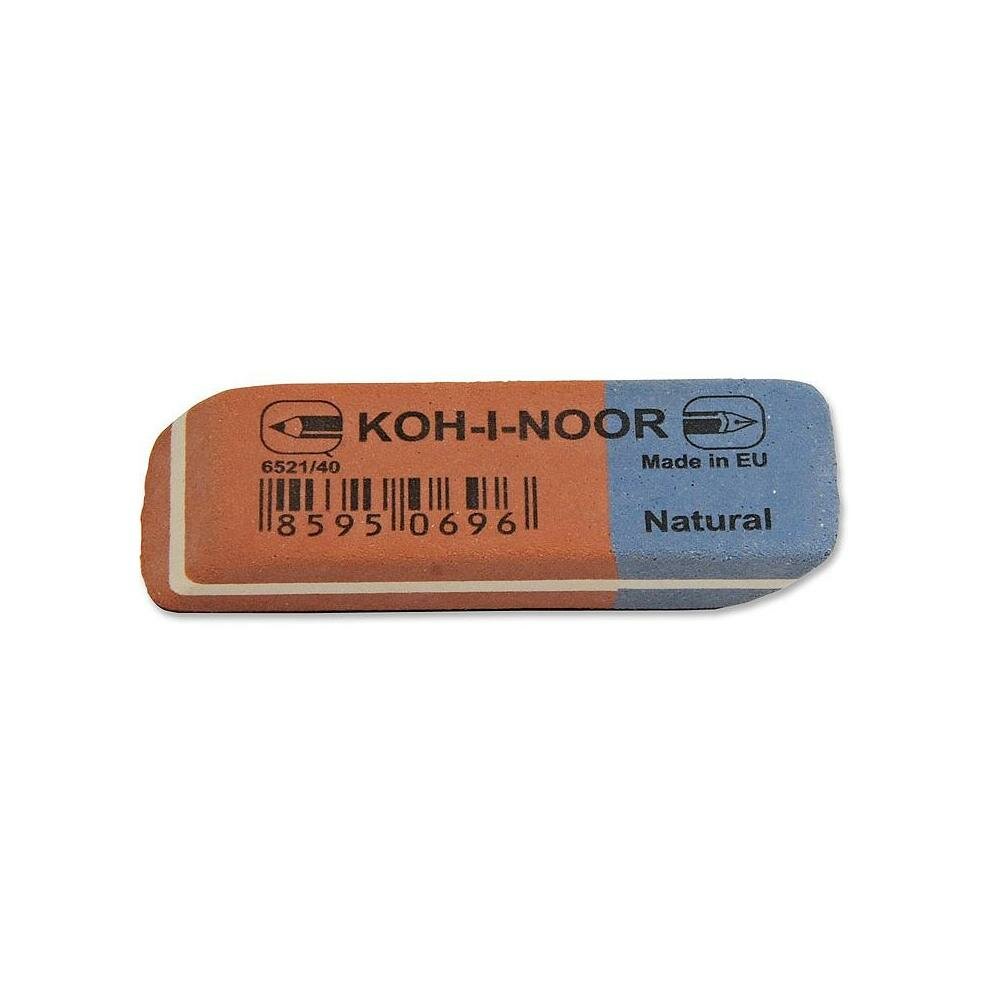 Упаковка ластиков KOH-I-NOOR 6521 6516, 35х24х8мм , каучук, прямоугольный, ассорти [6521040021kdru] 40 шт./кор. - фото №9