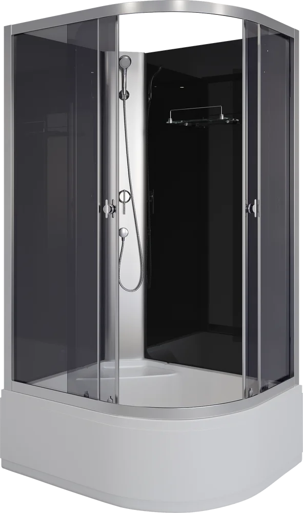 фото Душевая кабина Niagara Eco E110/80/40L/TN/BK 110х80 см, без крыши