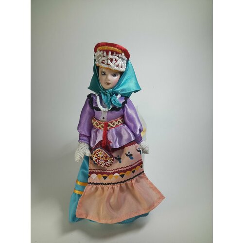 Кукла коллекционная Анне в женском костюме саамов (доработан костюм)