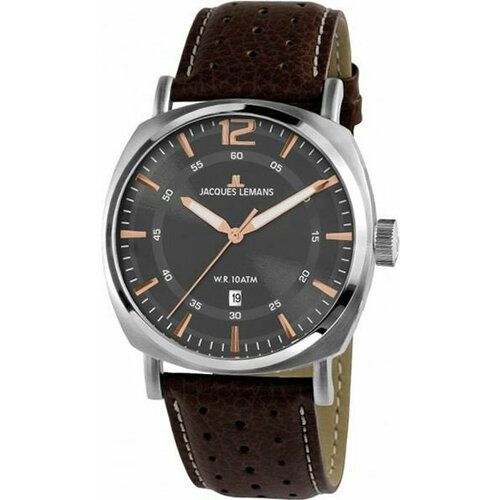 Наручные часы JACQUES LEMANS, серебряный jacques lemans 1 1844 zd