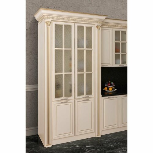 Кухонный пенал Заман Валенсия 120 см айвори