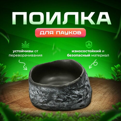 Поилка для пауков и террариума Simple Zoo, 50х45х25 мм