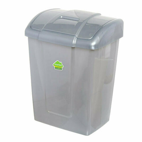 Контейнер для мусора Форте 13л серебристый С341СРБ 909₽