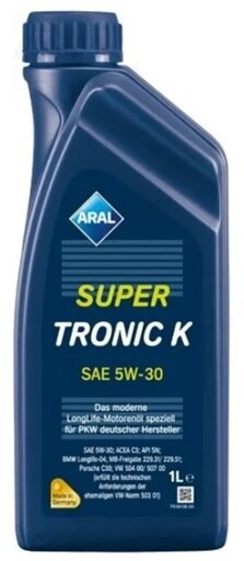 Масло моторное синтетическое Aral Super Tronic K 5W30 1л