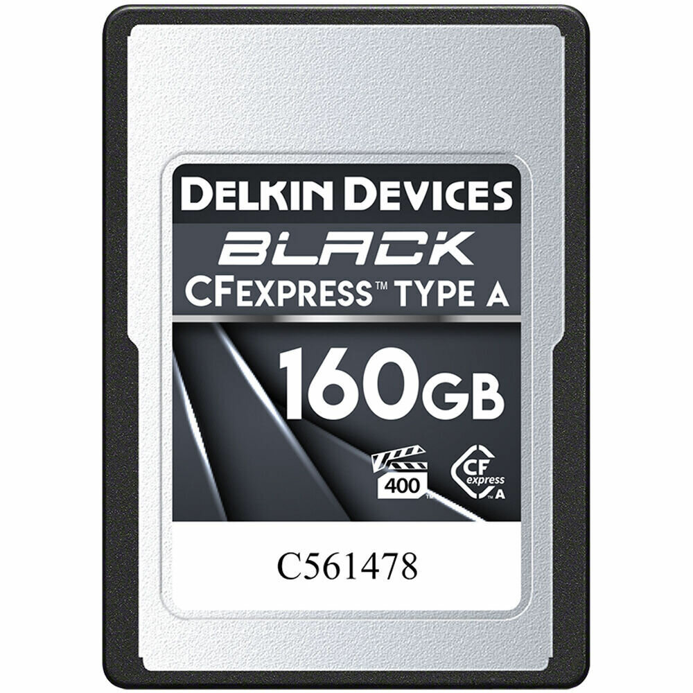 Карта памяти Delkin Devices Black CFexpress Type A 160GB VPG400, R/W 880/790 МБ/с