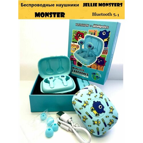 Беспроводные наушники TWS Bluetooth 51 с сенсорным управлением YLFS Jellie Monsters 2150₽