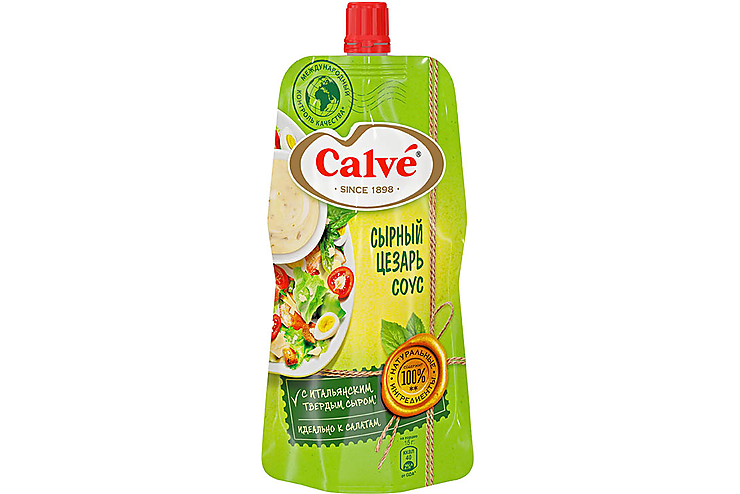 «Calve», соус сырный «Цезарь», 230 г, 3 штуки