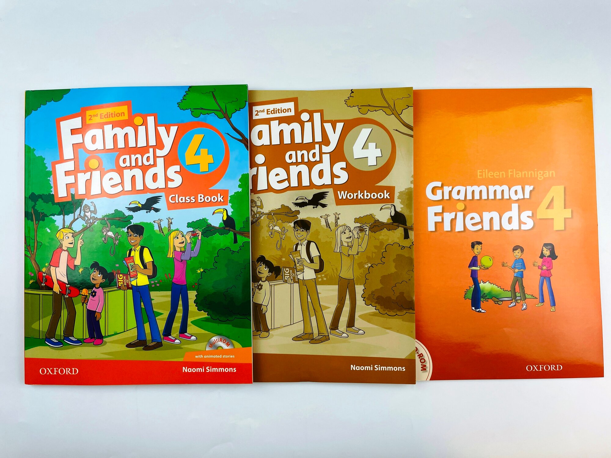 Family and Friends 4 Class Book + Workbook + DVD+ Grammar friends 4