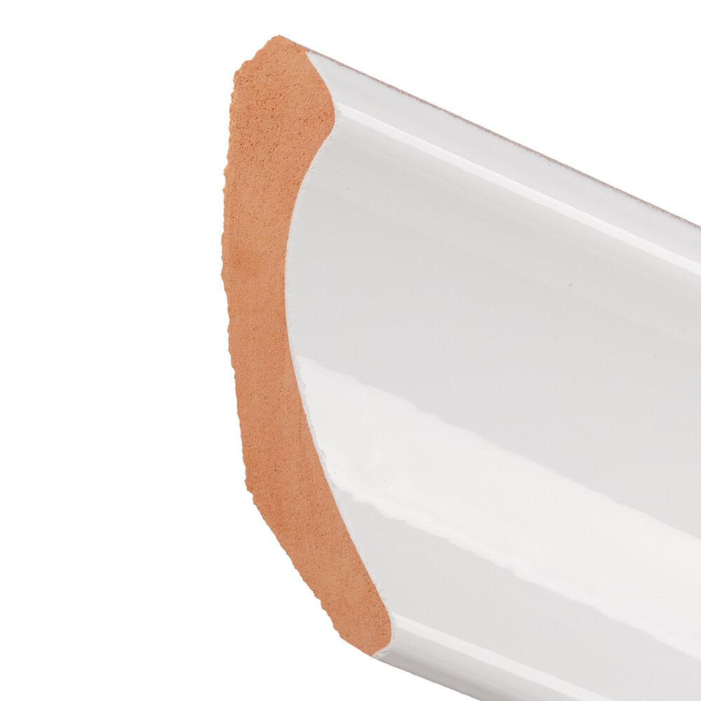 фото Уголок керамический правый 250х55 мм белый