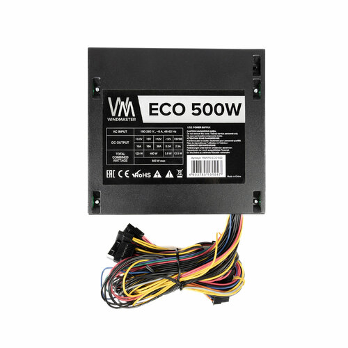 Блок питания Windmaster ECO 500 WM-PS-ECO-500 500Вт ATX 2250₽