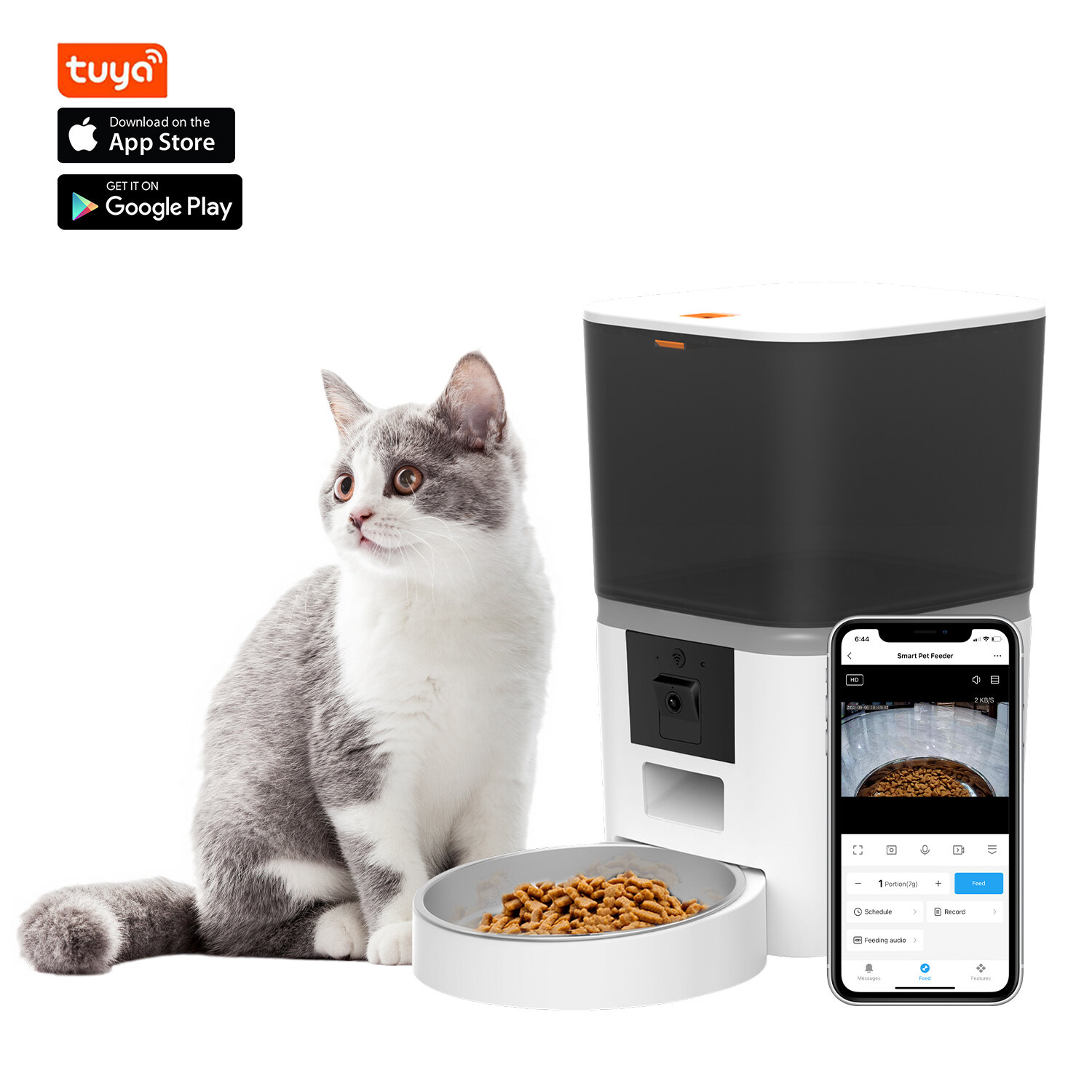 фото Кормушка автоматическая SB PET 5, кормушка для кошек и собак, 6л.