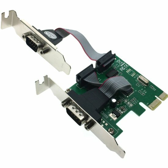 Контроллер Espada PCI-E 2S port, WCH382, модель PCIe2SLWCH, low profile, oem