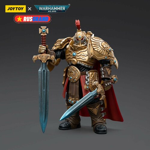 Подвижная фигурка JOYTOY Warhammer 40000 Adeptus Custodes Blade Champion подвижная фигурка joytoy warhammer 40000 adeptus custodes custodian guard with sentinel blade and praesidium shield