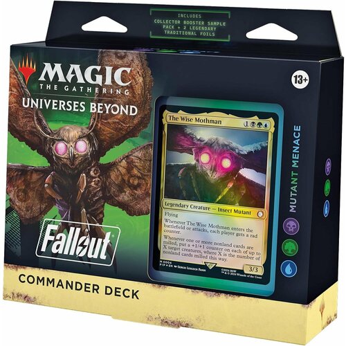 Magic The Gathering: Колода MTG Commander Deck Mutant Menace издания Universes Beyond Fallout на английском