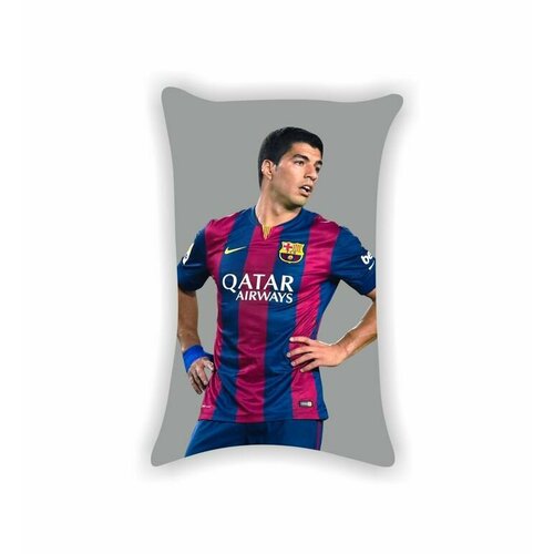 Подушка GOODbrelok Луис Альберто Суарес Диас, Luis Alberto Suarez Diaz №26 белый