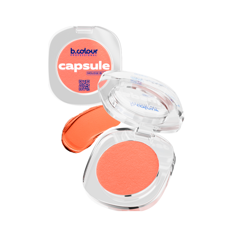 Румяна для лица муссовые b.colour professional Capsule Mousse Blush т.02 Just peachy 3 г