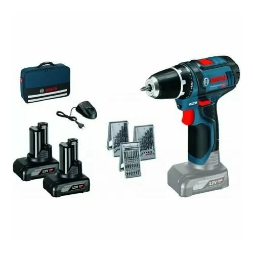 Дрель-шуруповерт Bosch GSR 12V-15 2 x 40 Ah Сумка Аксессуары 0615990HV1 42999₽