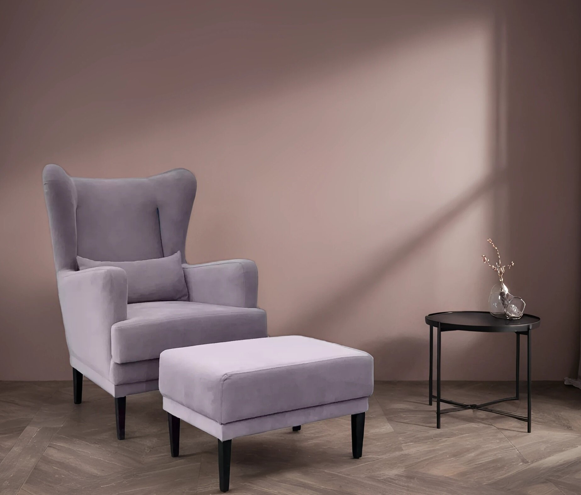Кресло и пуф Центр Мебель Комплект