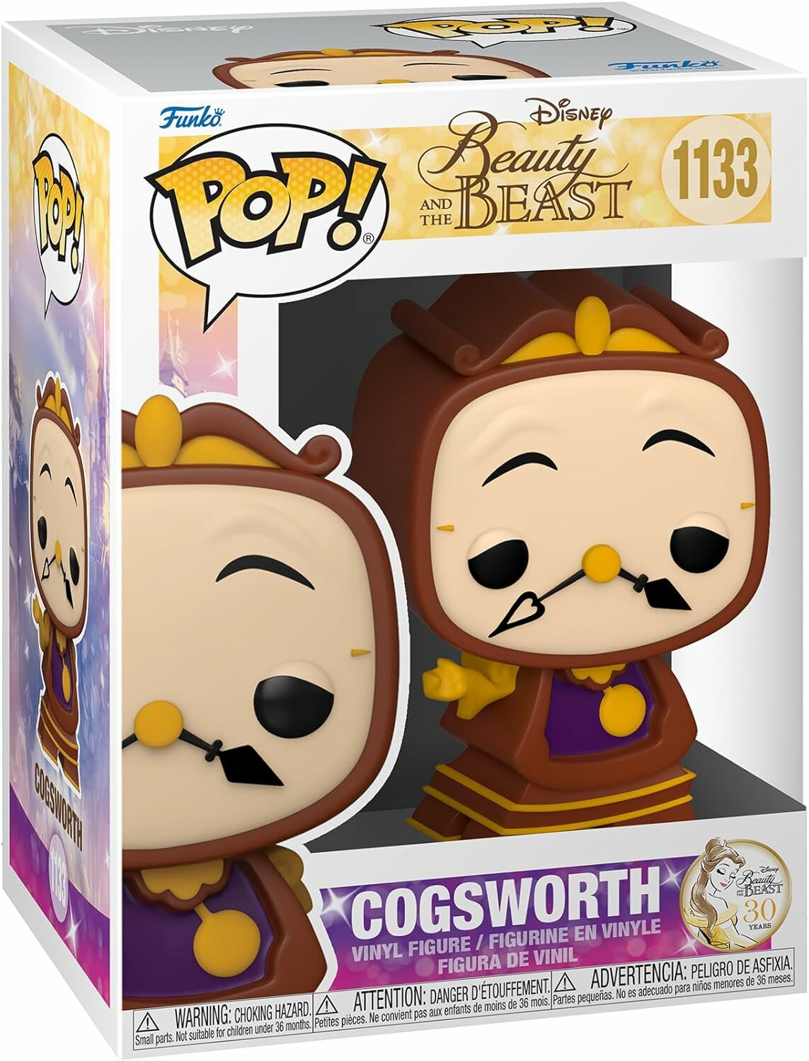 Фигурка Funko POP! Disney Beauty & The Beast 30th Ann Cogsworth (1133) 57582