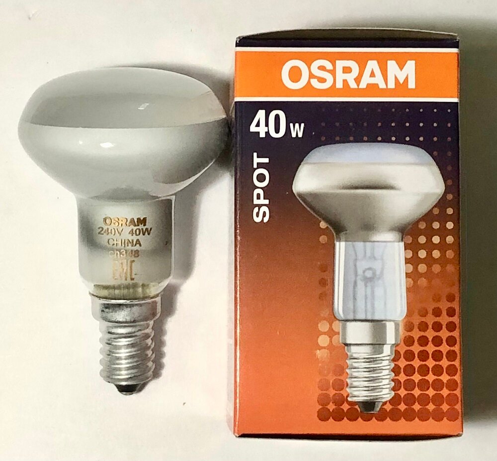 Лампа накаливания рефлекторная R50 40W E14 Osram