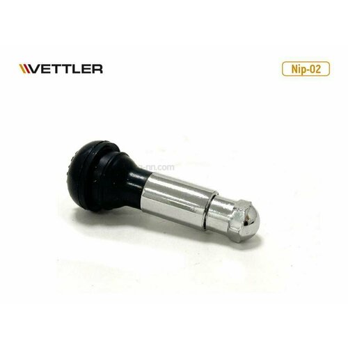 VETTLER NIP02 Вентиль бескамерных шин (414") (L-38мм) (хром); VETTLER