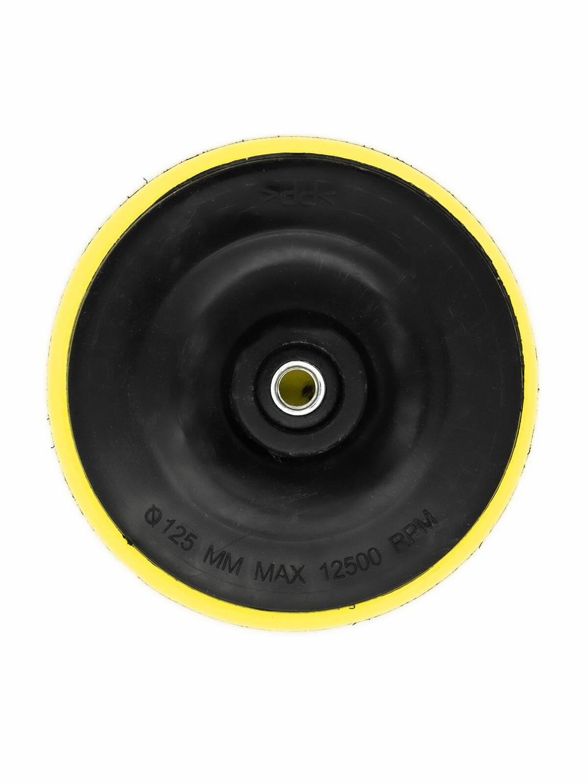 Тарелка опорная с липучкой для УШМ (болгарки), диаметр 125 мм, толщина 10 мм