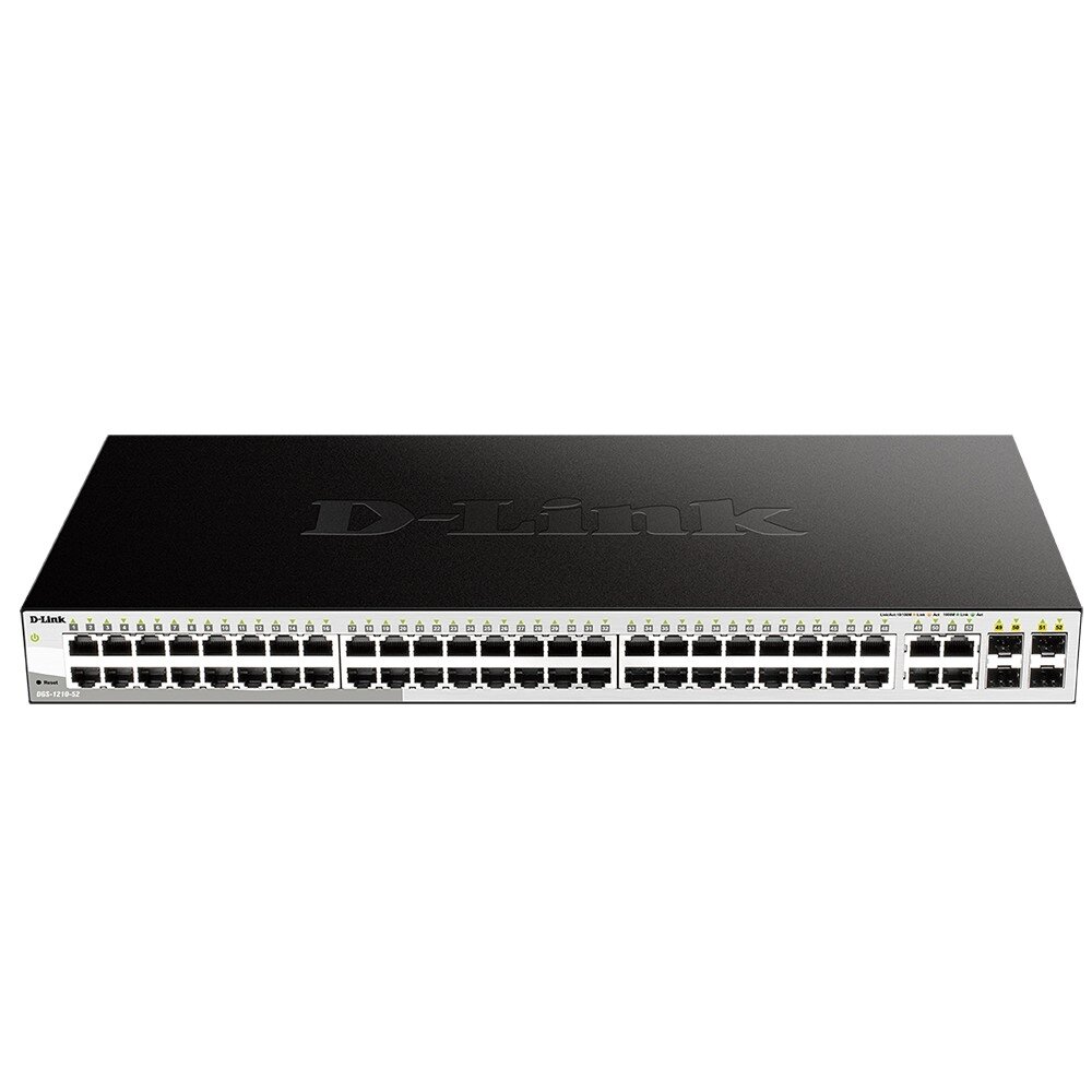 D-Link SMB Сетевое оборудование D-Link DGS-1210-52/FL2A Управляемый L2 коммутатор с 48 портами 10/100/1000Base-T и 4 комбо-портами 100/1000Base-T/SFP