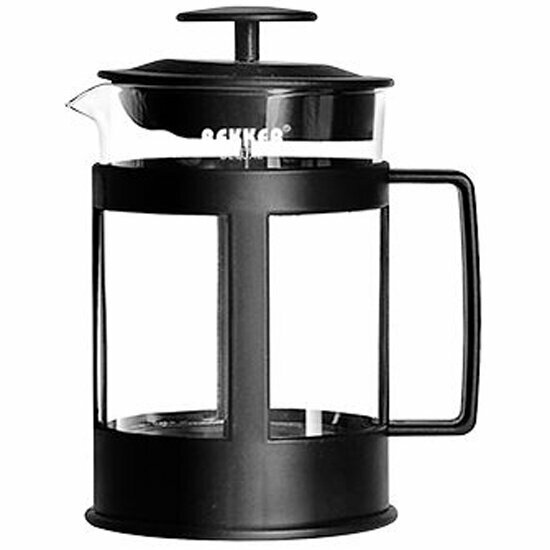 Чайник заварочный Bekker Deluxe BK-369 0.8 л пластик/стекло чёрный прозрачный - фото №1