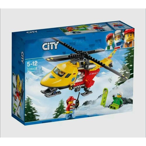 Конструктор 10868 Cities Вертолет скорой помощи 208 дет. lego city 60179 вертолет скорой помощи 190 дет