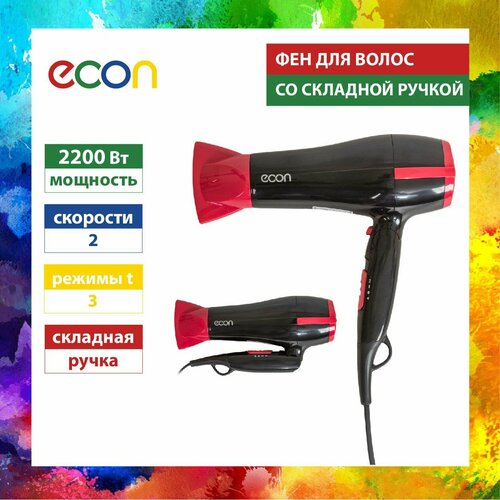 Фен средний econ ECO-BH220D 199000₽