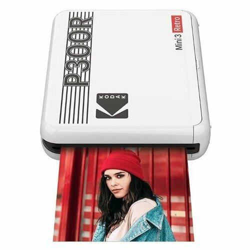 Компактный фотопринтер Kodak P300R Mini 3 Retro Printer белый 1699900₽
