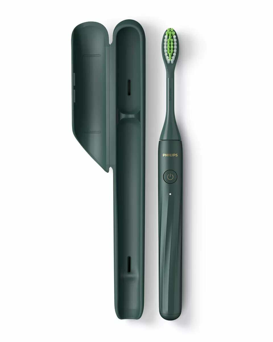 фото Электрическая зубная щетка Philips HY1200/08, темно-зеленый