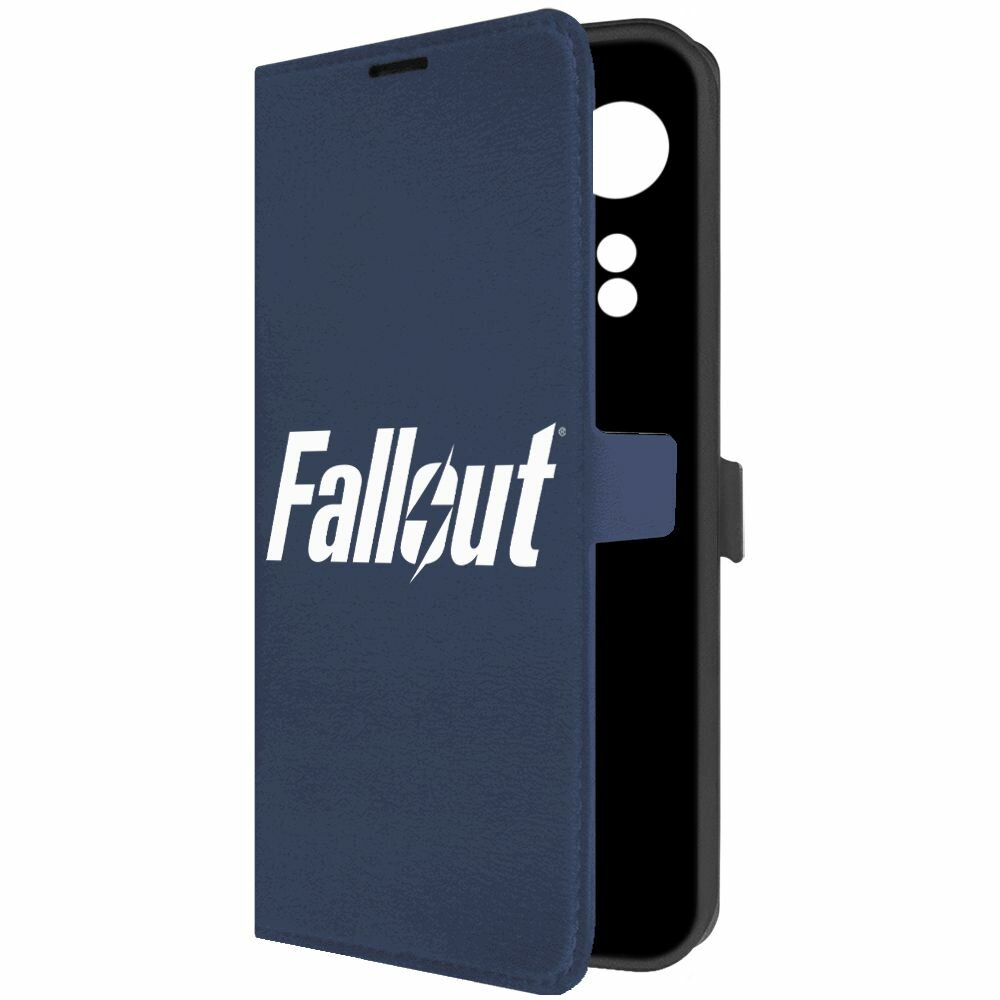 Чехол-книжка Krutoff Eco Book для Oppo A78 4G Fallout (Фоллаут) (синий)