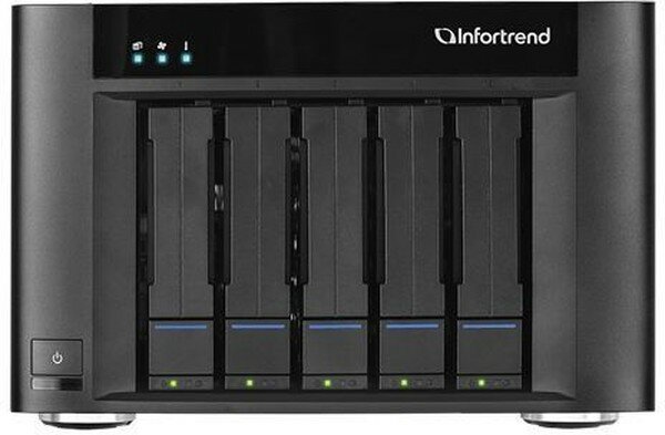 Сетевой накопитель Infortrend GSe Pro 205-D 5bay, supports NAS, block, object storage and cloud gateway, including Intel D1508 2.2 GHz 2C CP