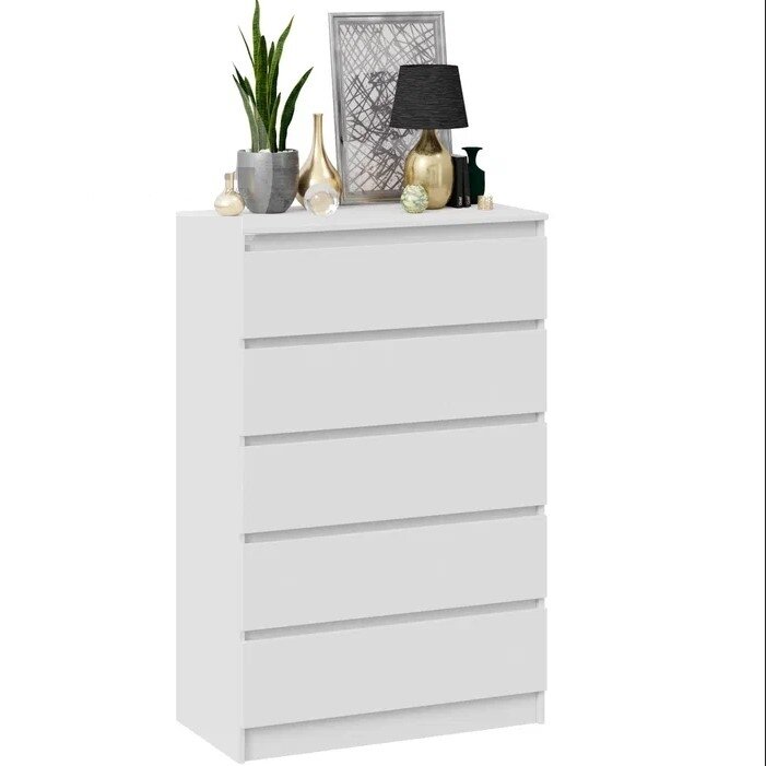 фото Комод Атланта Light КА5Я Белый Высокий