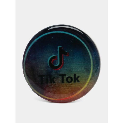 Попсокет TikTok для смартфона, Цвет Голубой попсокет кольцо цвет голубой