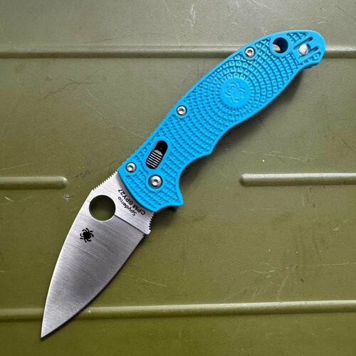 Складной нож Spyderco Manix 2 Blue, длина лезвия 8.5 см складной нож spyderco manix 2 c101gpdbl2