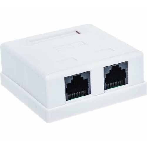 Розетка компьютерная двойная RJ-45 Cat.5e