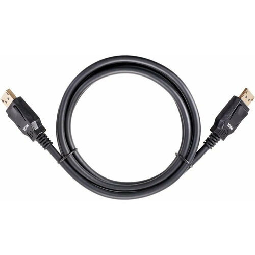 Кабель DisplayPort 2м VCOM Telecom CG651-2.0 круглый черный кабель displayport displayport 1 5м vcom cg651 1 5