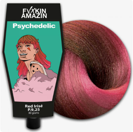9.25 пигмент PSYCHEDELIC для волос Розовый ирис 80 гр FVXKIN AMAZIN Факин Эмэзин
