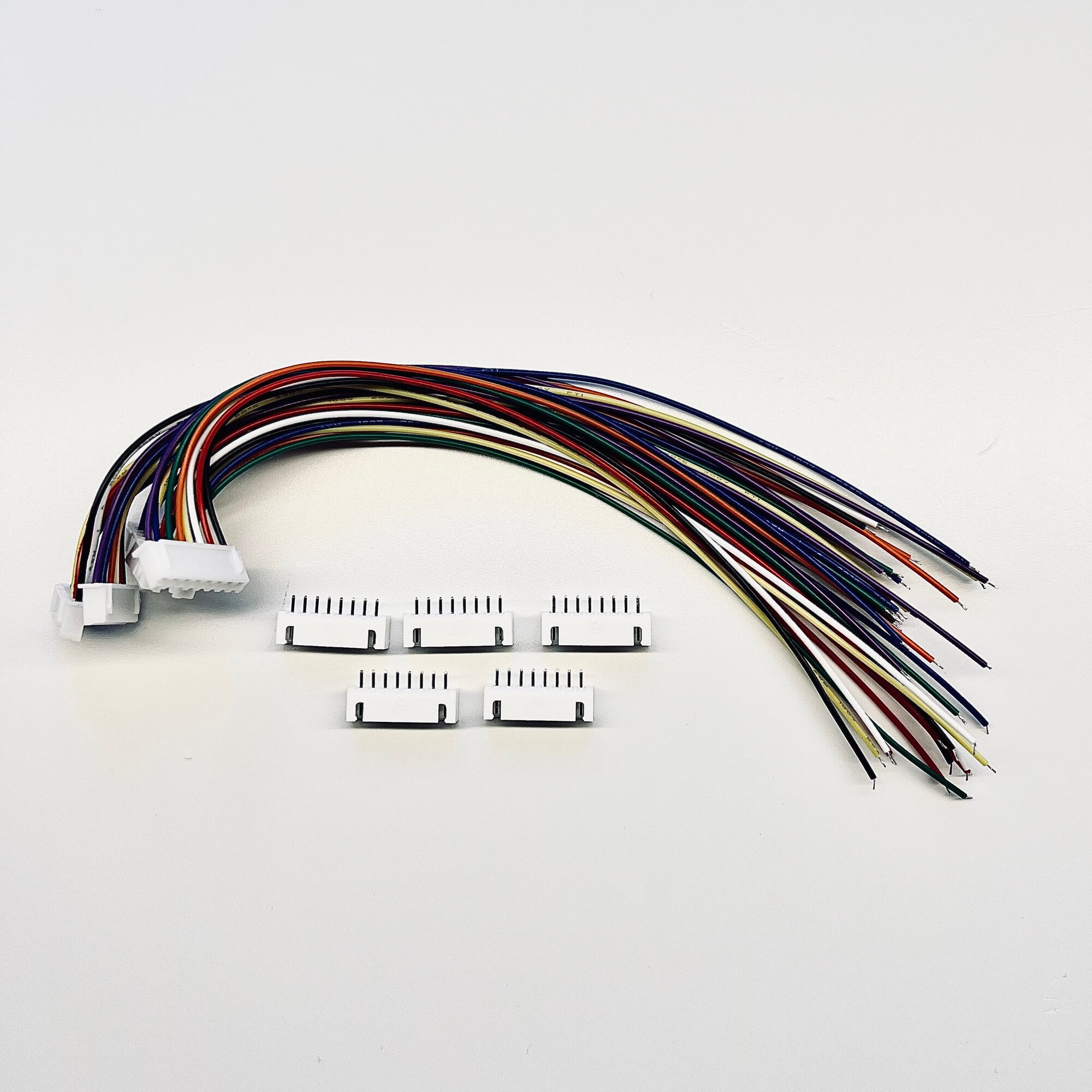 Набор кабелей с разъемом JST XH 2.54мм 8pin 20 см 10 штук
