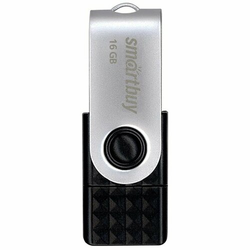 Флешка Smartbuy TRIO 3-in-1 OTG,16 Гб, USB3.0, Type-C, microUSB, чт до 100Мб/с, зап до 10Мб/с флешка smartbuy trio 32 гб 1 шт серебристо черный