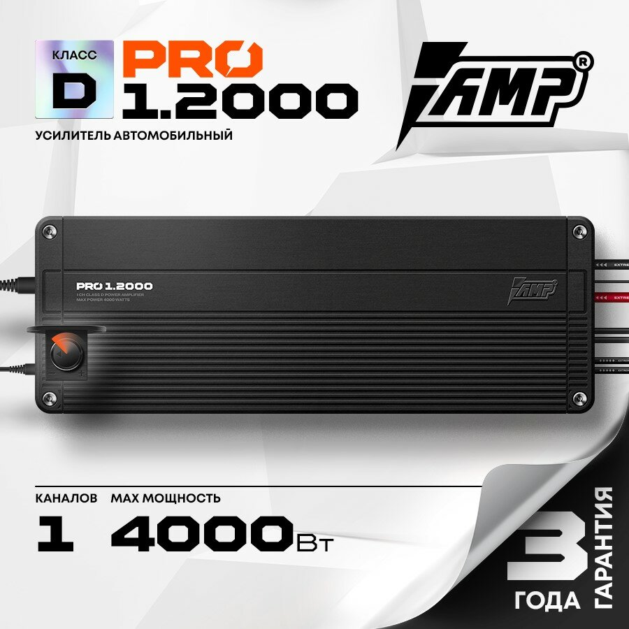 Усилитель AMP PRO 1.2000 / Моноблок /