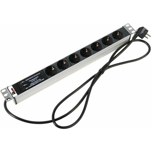 Блок розеток Rem-16 с фил и инд 7 Shuko 16A алюм 19 шнур 3 м R-16-7S-FI-440-3 12480₽