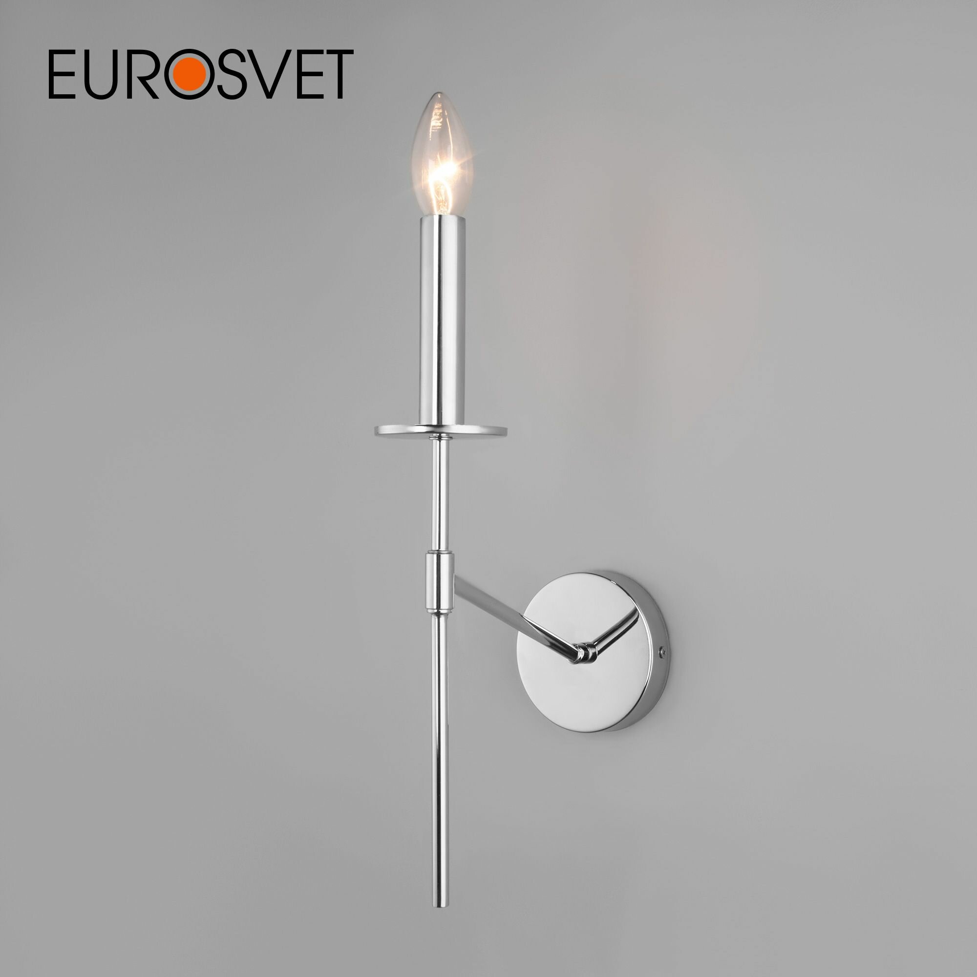 Бра / Настенный светильник Eurosvet Anders 60142/1 цвет хром