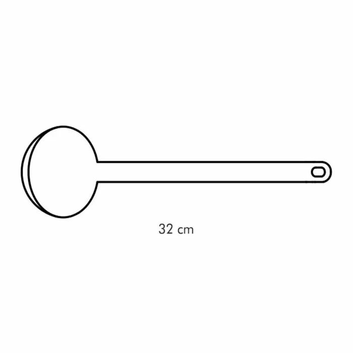 Ложка поварёшка разливная Tescoma SPACE TONE, длина 32 см, пластик — фото 1