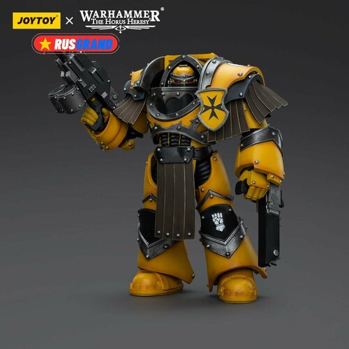 Подвижная фигурка JOYTOY Warhammer 40000 Imperial Fists Legion Cataphractii Terminator Squad Legion Cataphractii with Chainfist подвижная фигурка joytoy warhammer 40000 black legion havocs champion brother slael